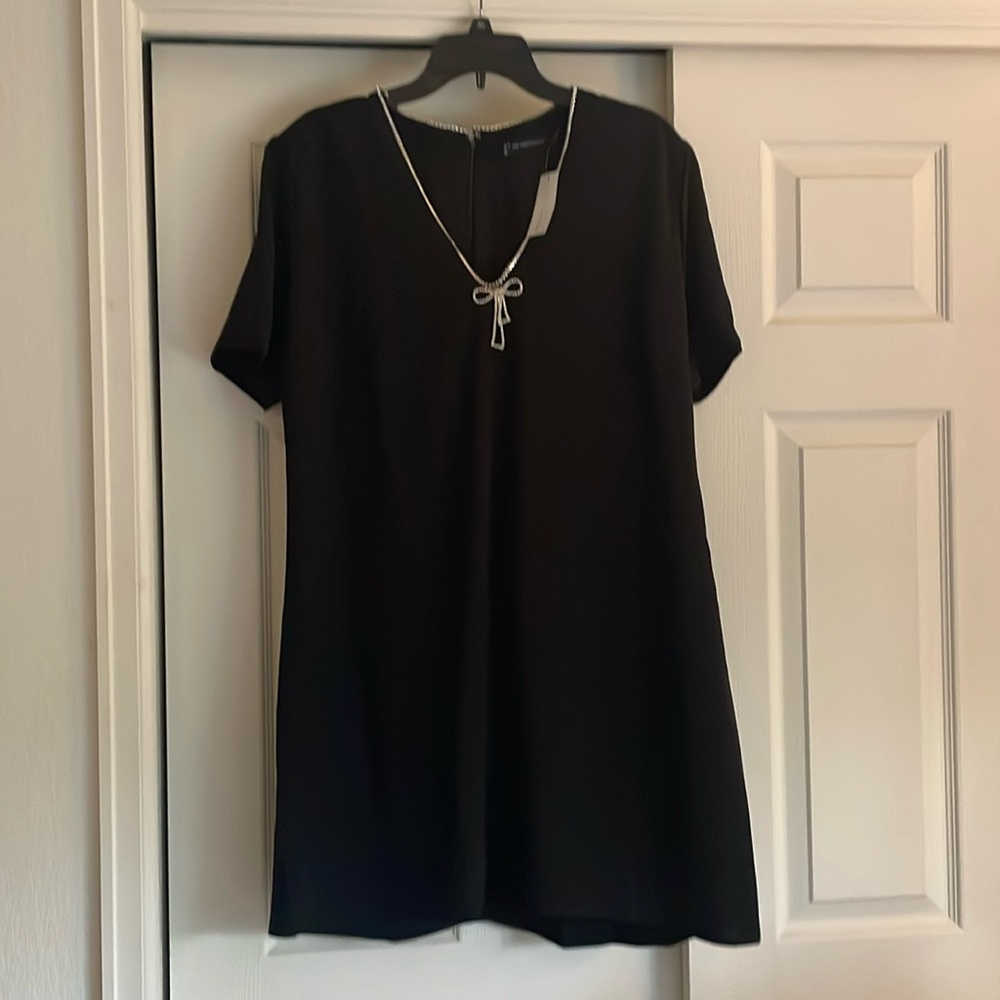 LBD with sparkly bow details!